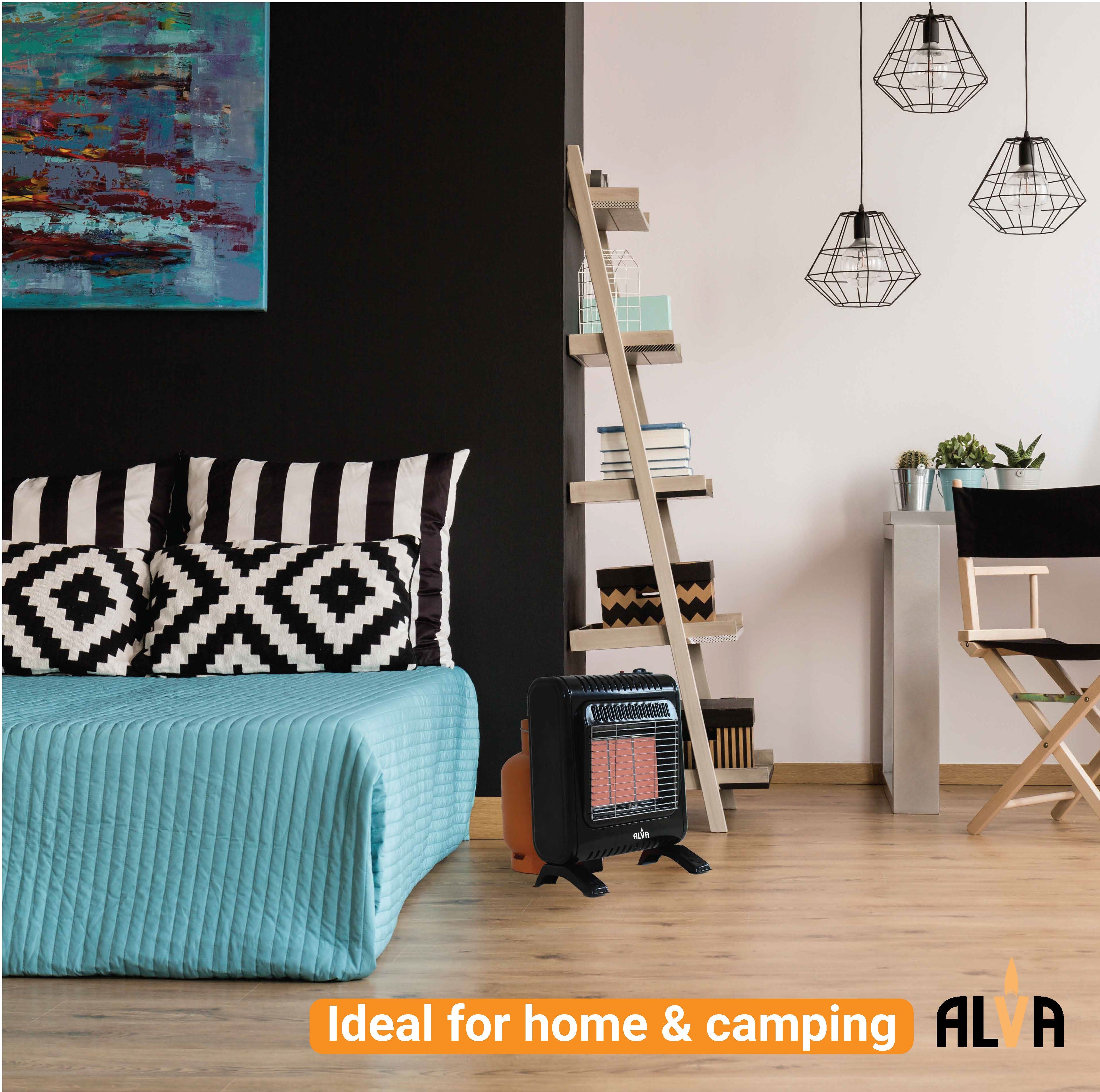 3 Panel Infrared Radiant Indoor Mini Gas Heater