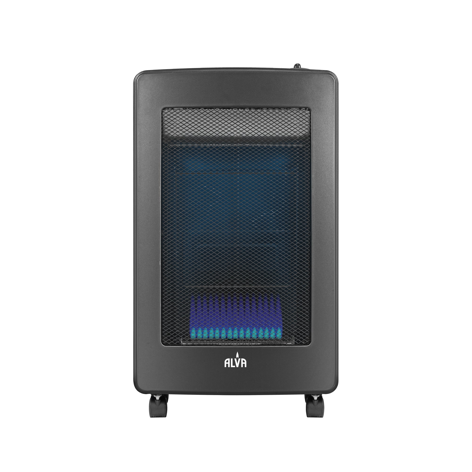 Blue Flame Convection Roll About Gas Heater Black