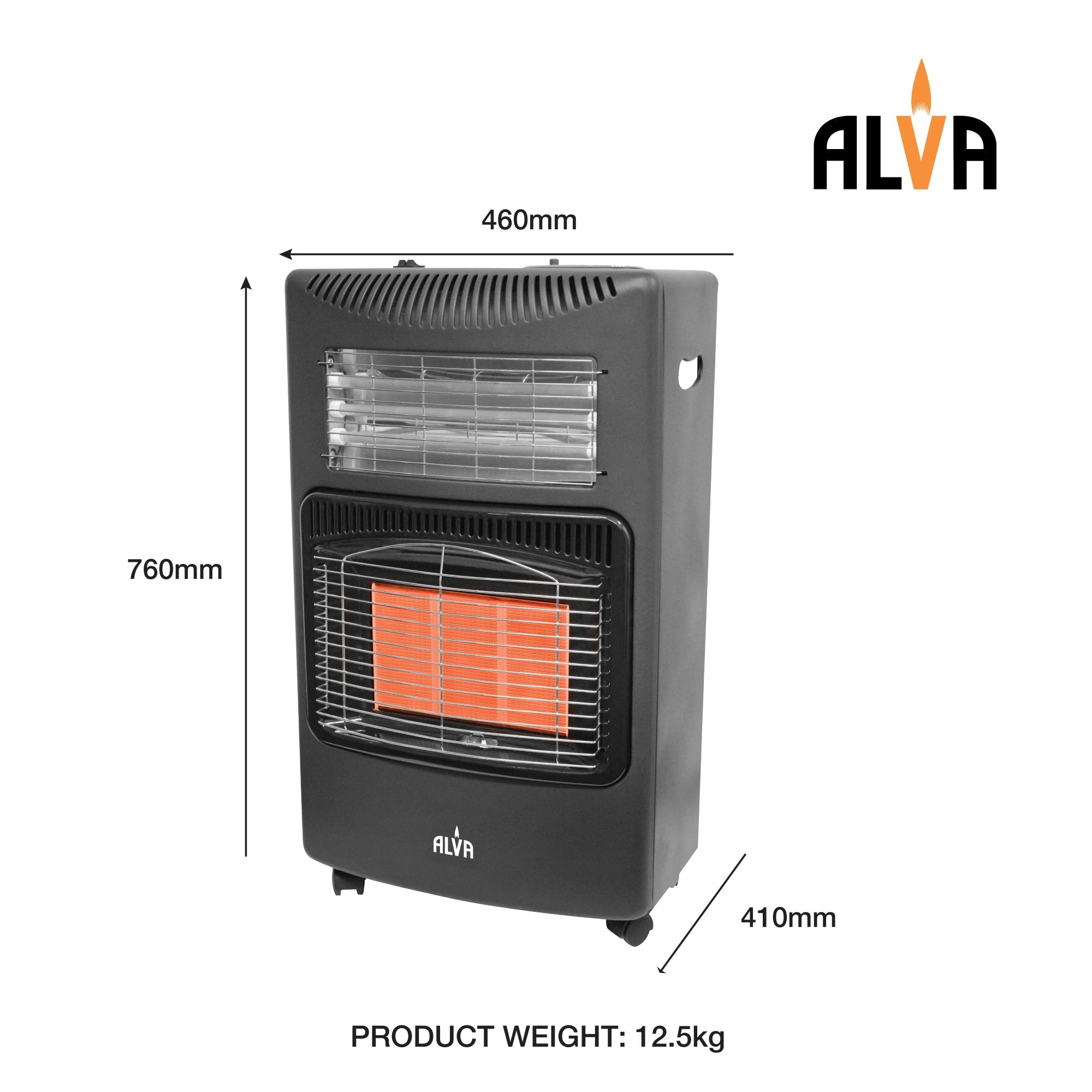 Infrared Radiant Gas & Electric Dual Indoor Heater