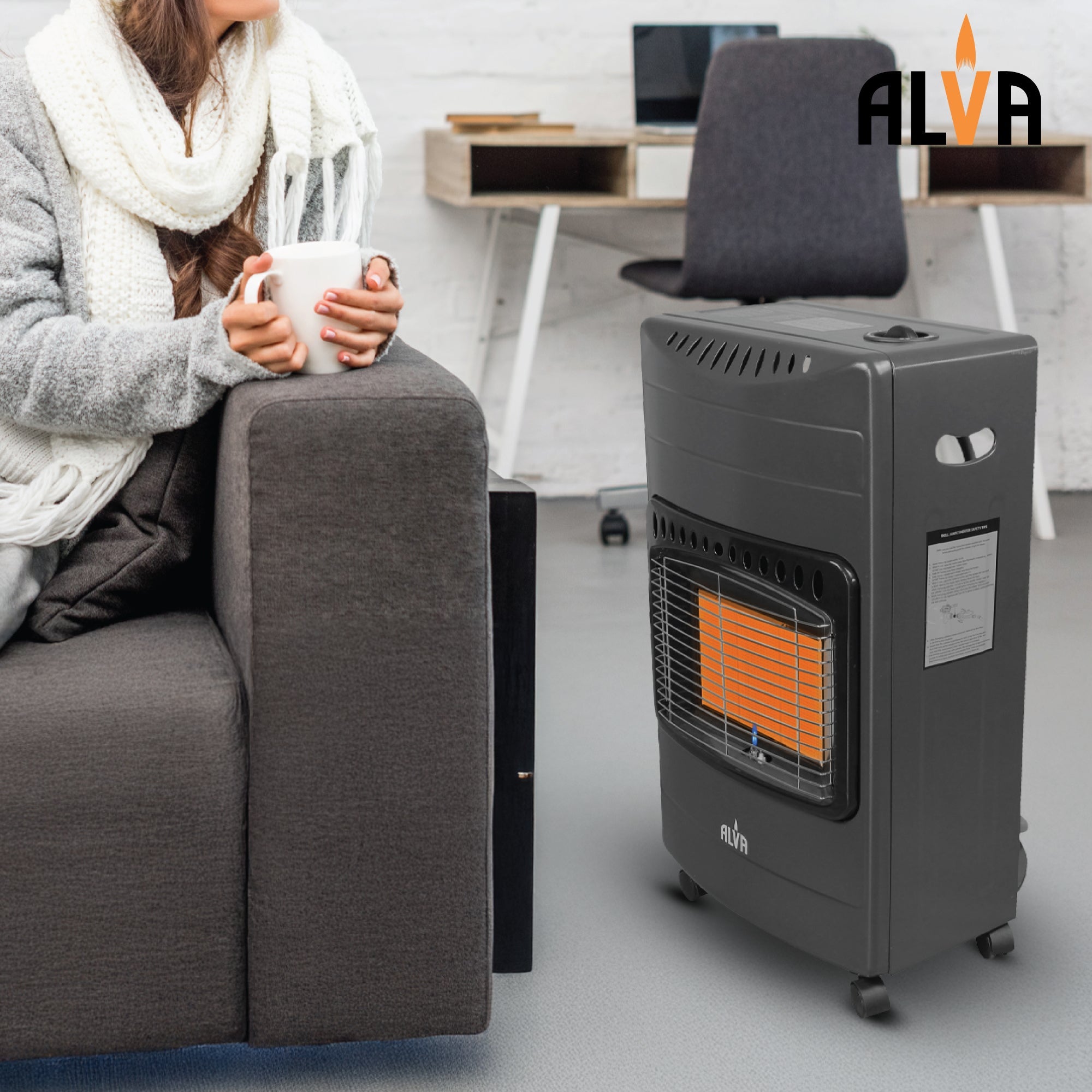 3 Panel Luxurious Infrared Radiant Indoor Gas Heater