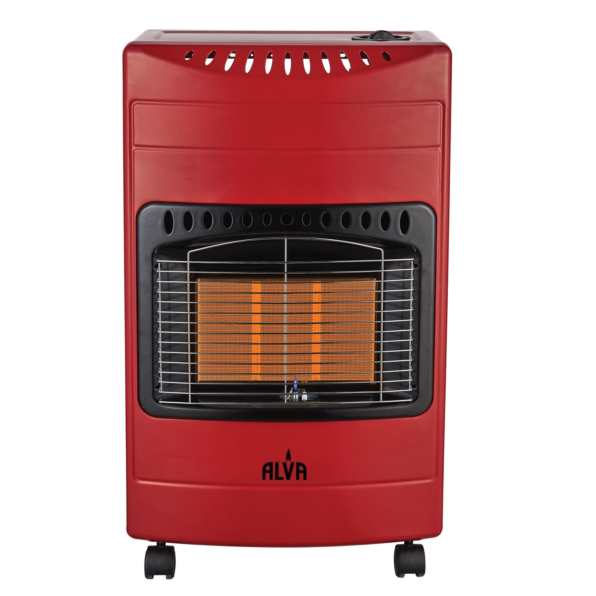 3 Panel Luxurious Infrared Radiant Indoor Gas Heater Red