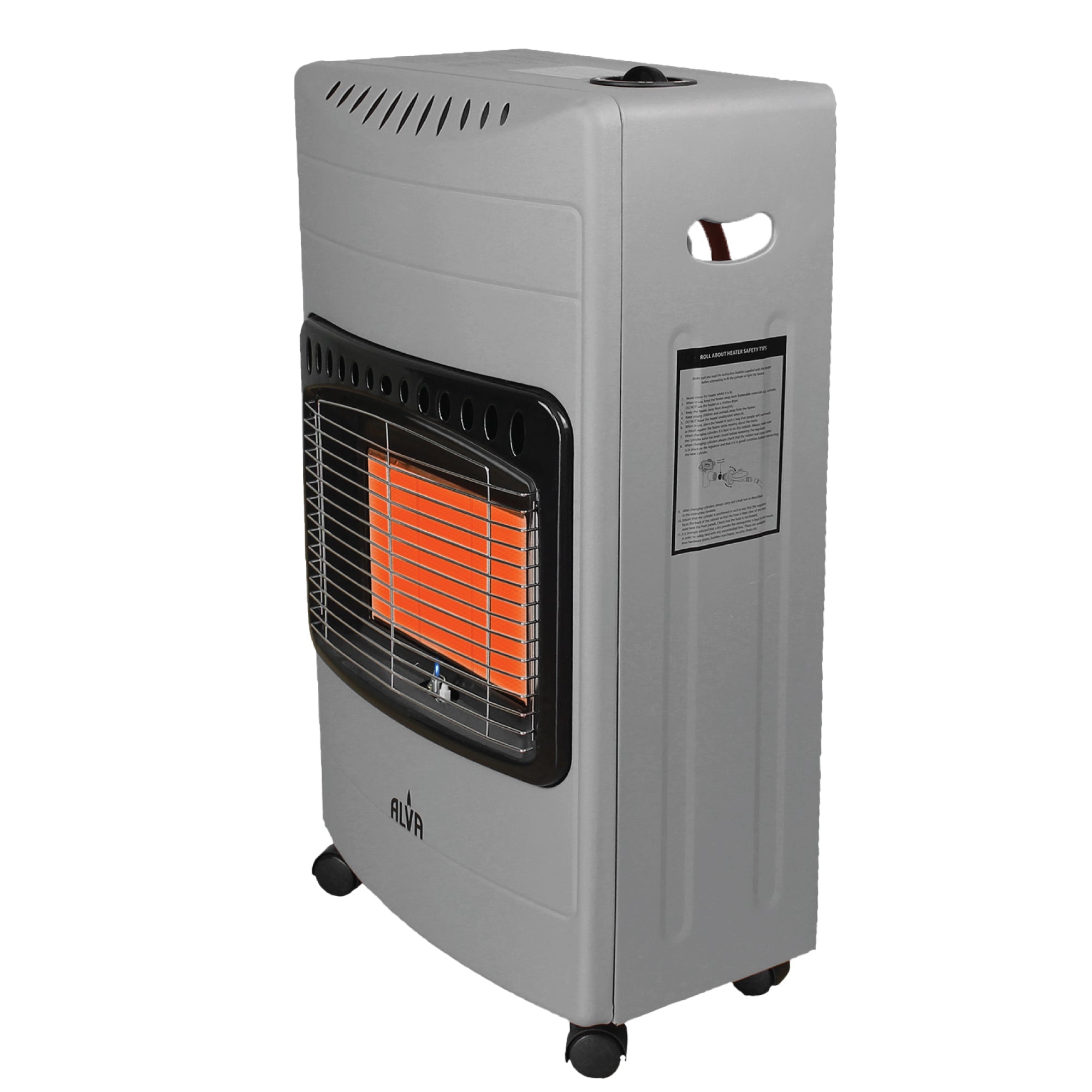 3 Panel Luxurious Infrared Radiant Indoor Gas Heater Grey