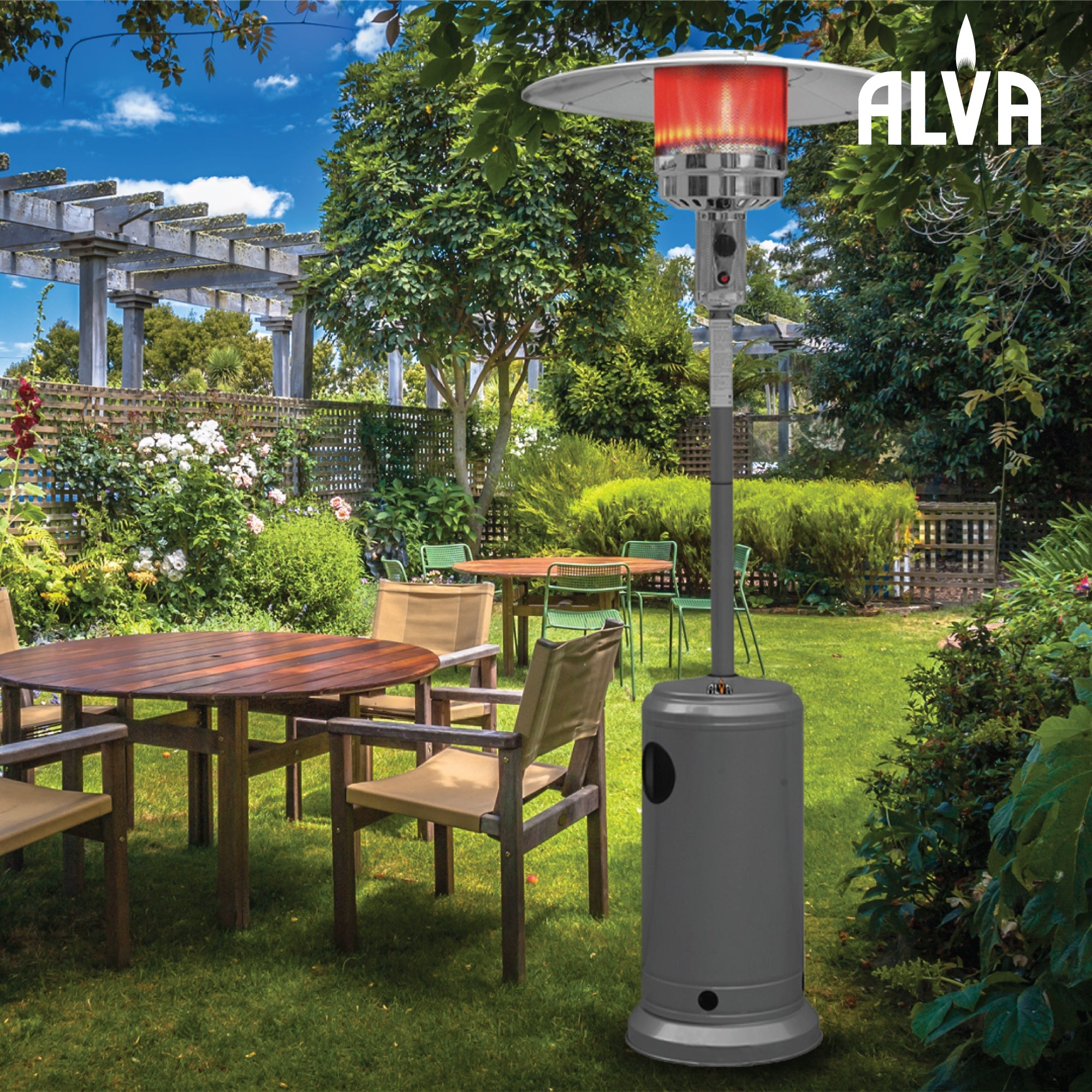 Gas Patio Heater Powder Coated