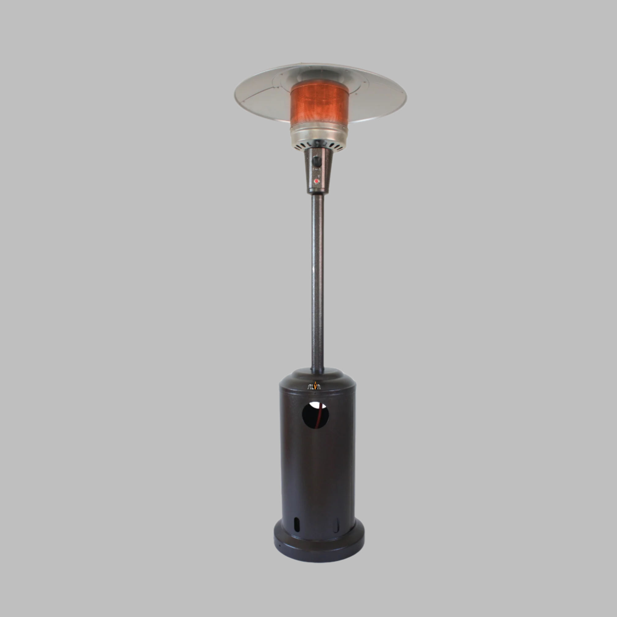 Gas Patio Heater Bronze Hammertone Cabinet