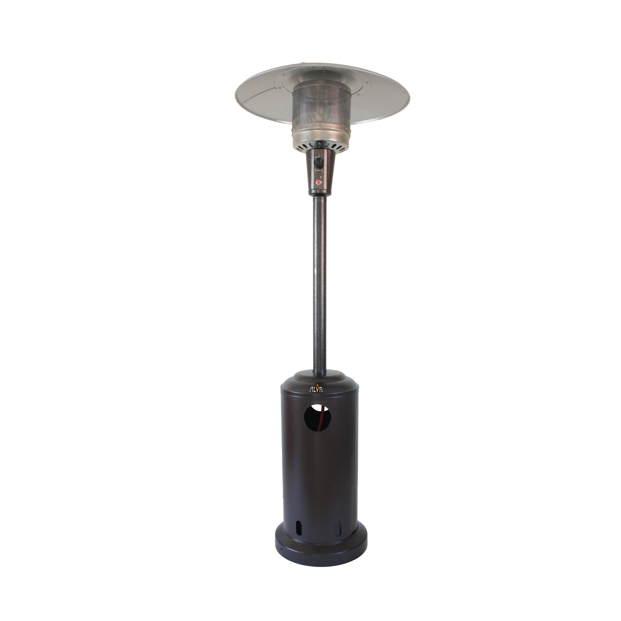 Gas Patio Heater Bronze Hammertone Cabinet