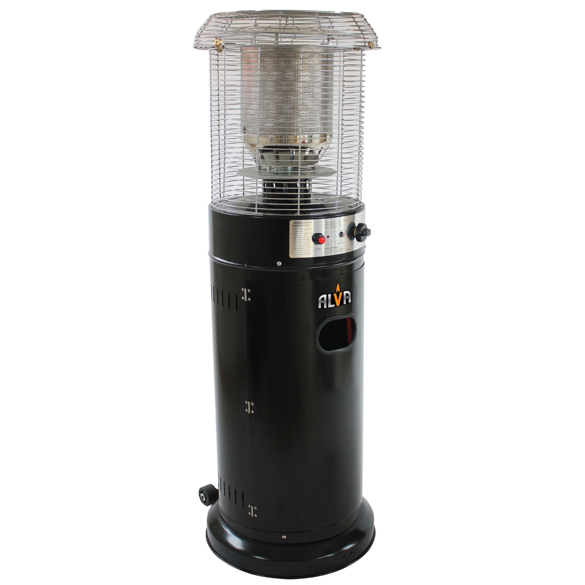 Short Stand Gas Patio Heater 1.35m Black