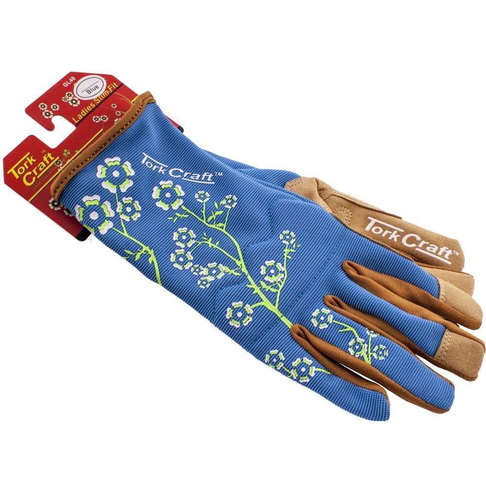 Ladies Slim Fit X Small Garden Gloves Blue - Livestainable.co.za