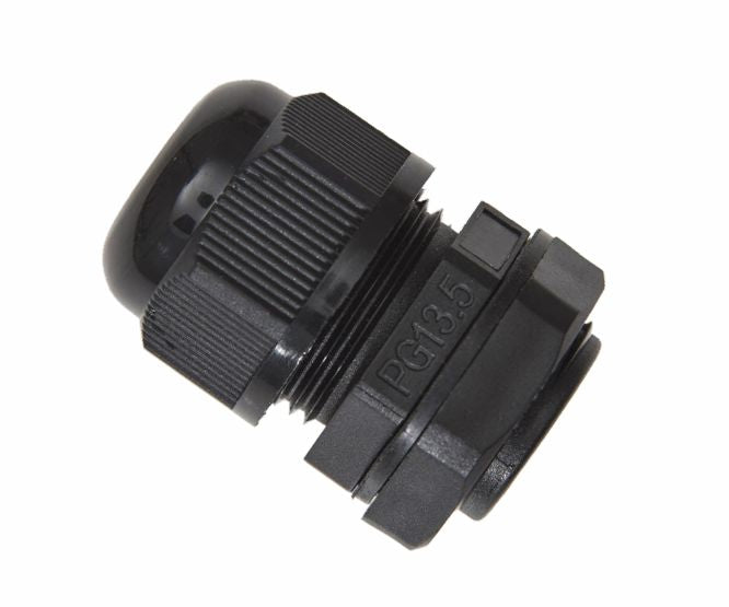 Black Compression Gland Ph=20mm Cab=6.5 12mm L=9mm Debulk Pg13.5 Blk