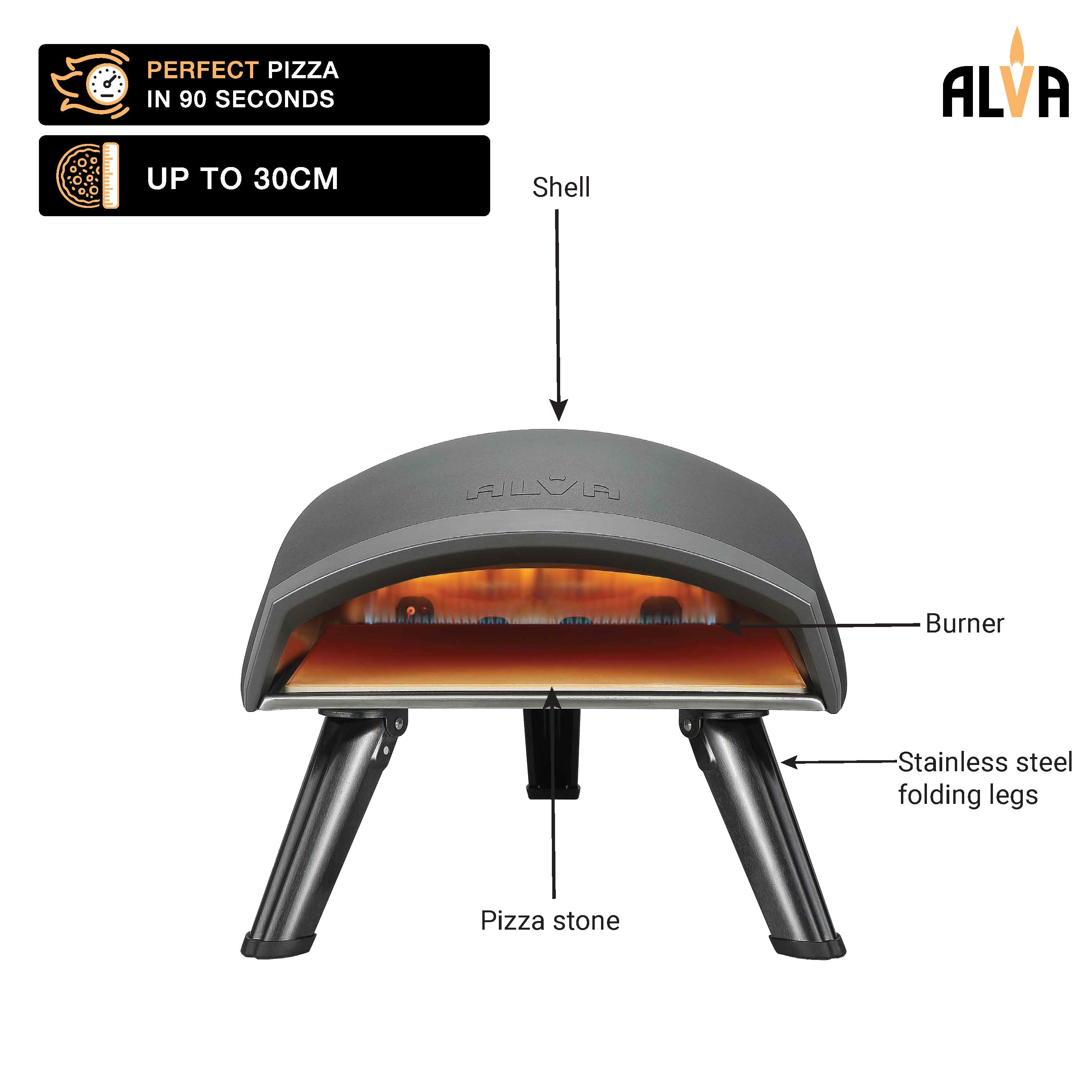 Gas Pizza Oven Presto