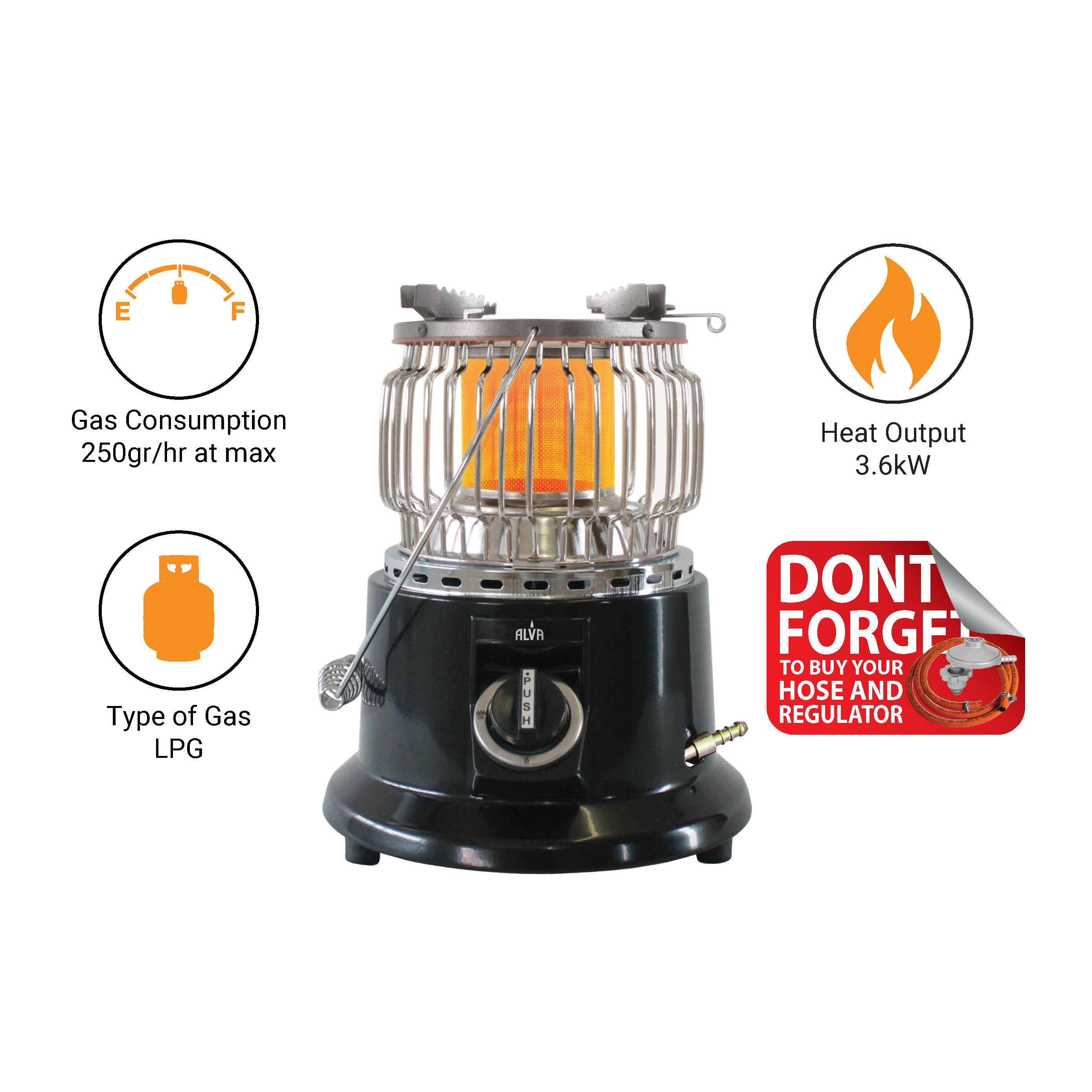 Stove Cooker / Heater Combo