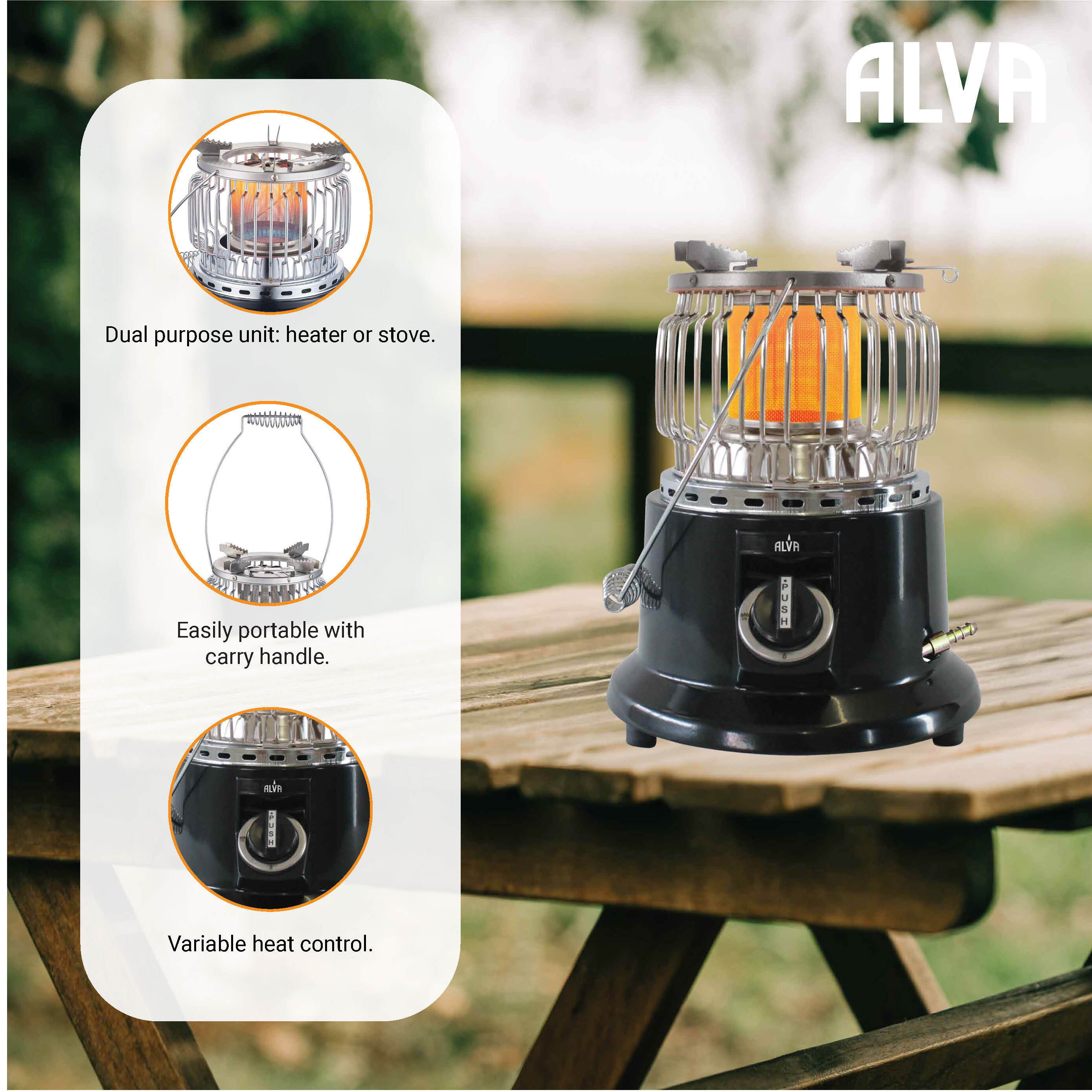 Stove Cooker / Heater Combo