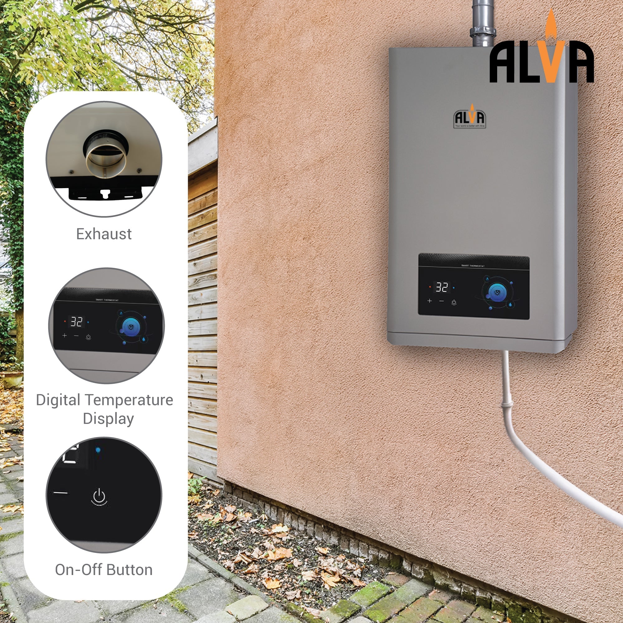 14 L Constant Temp Low Pressure Gas Geyser With Digital Display