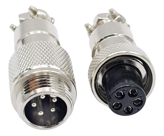 5 W 12mm Mini Mic Plug And Socket Connector Gx12 5 P - Livestainable.co.za