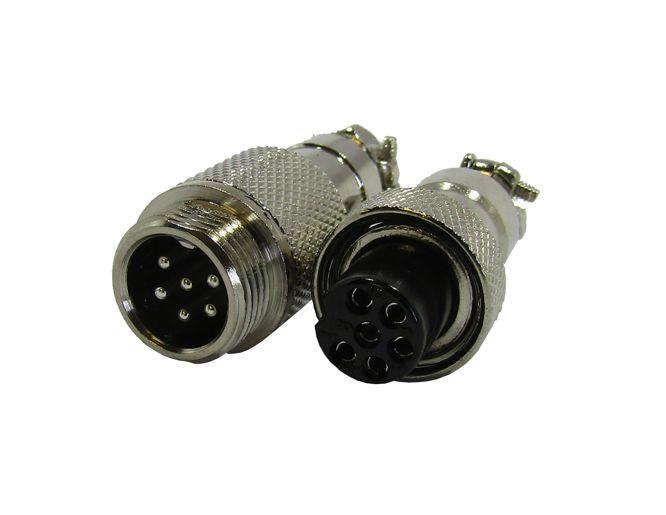 6 W 12mm Mini Mic Plug And Socket Connector Gx12 6 P - Livestainable.co.za