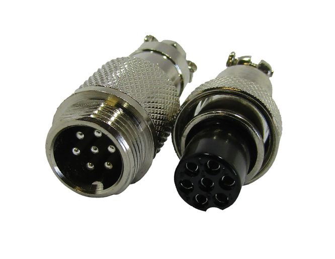 7 W 12mm Mini Mic Plug And Socket Connector Gx12 7 P