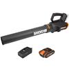 WORX Turbine Leaf Blower 120km/h 20V Kit