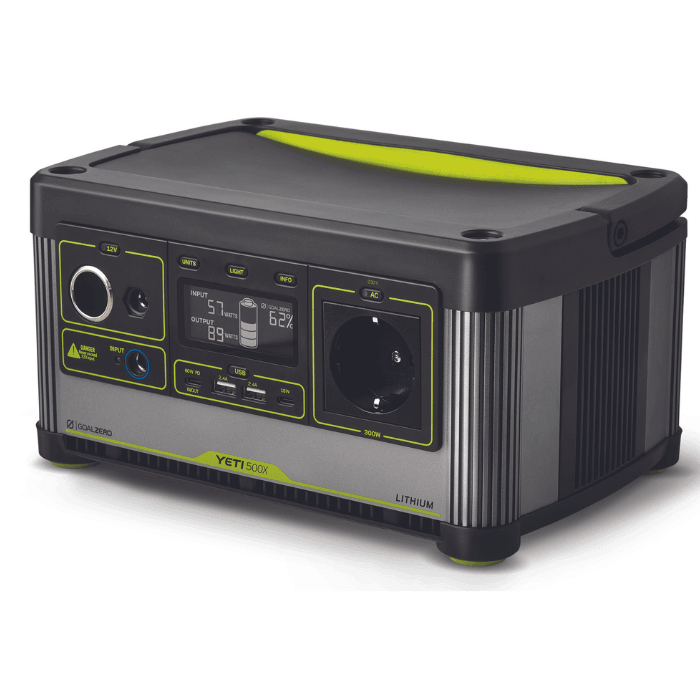 Goal Zero - Yeti 500X (Lithium) - 46,8Ah - Pure Sine Wave Inverter 300W, 1200W Surge - Livestainable.co.za