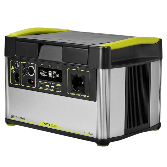 Goal Zero - Yeti 1500X (Lithium) - 140,40Ah - Pure Sine Wave Inverter 2000W, 3500W Surge Expandable Battery Capacity via Expansion Tanks - Livestainable.co.za