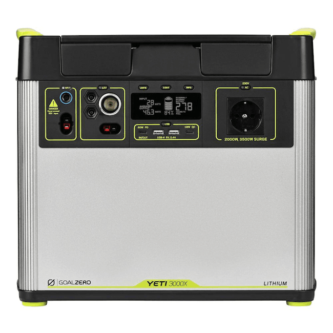 Goal Zero - Yeti 3000X (Lithium) - 280,80Ah - Pure Sine Wave Inverter 2000W, 3500W Surge Expandable Battery Capacity via Expansion Tanks - Livestainable.co.za