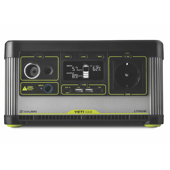 Goal Zero - Yeti 500X (Lithium) - 46,8Ah - Pure Sine Wave Inverter 300W, 1200W Surge - Livestainable.co.za