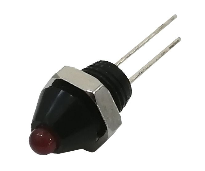 Led Holder 3mm Convex Plastic W/Rd Led H 303