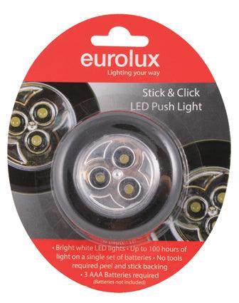 Stick 'N Click Push Light Black Single - Livestainable.co.za