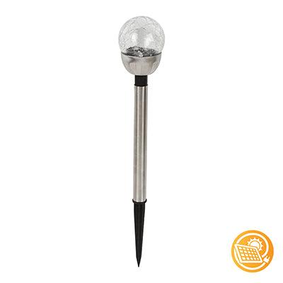 Solar Mini Crackle Ball Post Light Sell In Pdq Of 12 - Livestainable.co.za