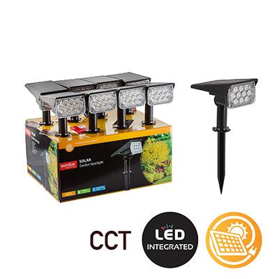 Solar Garden Spotlight Adjustable Colour Temperature Led 4w - Livestainable.co.za