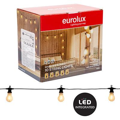 String Lights Led 10 Pk Warm White - Livestainable.co.za