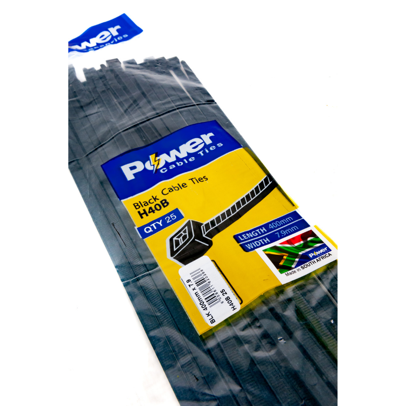 Power Cable Ties 400mm X 7.9mm Pk 25 - Livestainable.co.za