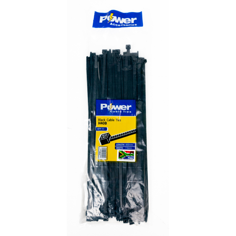 Power Cable Ties 400mm X 7.9 Mm Pk 50 - Livestainable.co.za