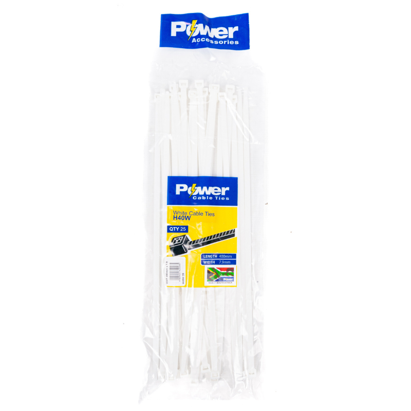 Power Cable Ties 400mm X 7.9mm Pk 25 - Livestainable.co.za
