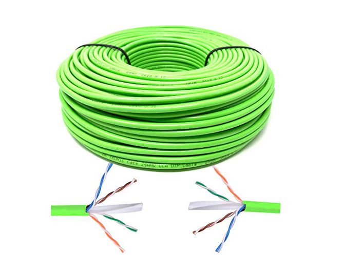 Cat6 Utp Ethernet Cable Cca 8 C Solid Green Open Reel H726 Utps Gn *Dbk*