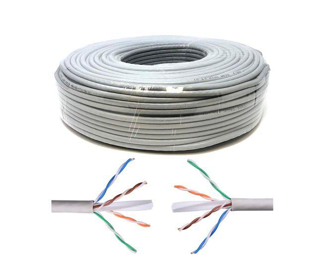 Cat6 Utp Ethernet Cable Cca Solid Grey 500 M/Roll H726 Utps Gy - Livestainable.co.za