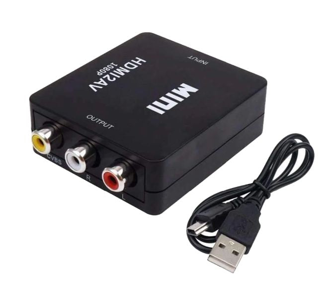 Hdmi Input To Av Converter Up Scaler 1080 P Hd Blk Hdv M610