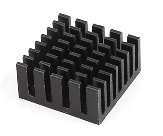 Alu Extruded Heatsink 10x20x10mm Black 240063