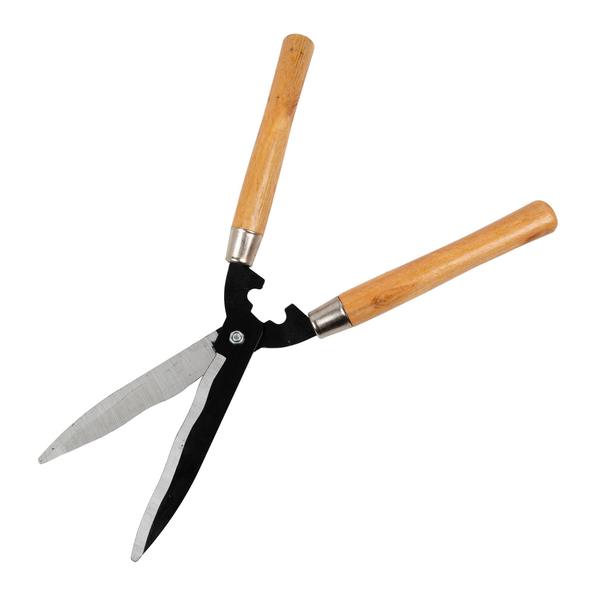 Wavy Blade Hedge Shear With Wooden Handle 200 Mm