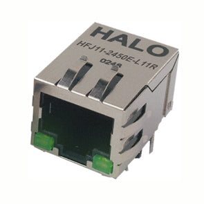Socket Rj45 R/A W/Leds Pcb Hfj11 2450 E L11 Rl