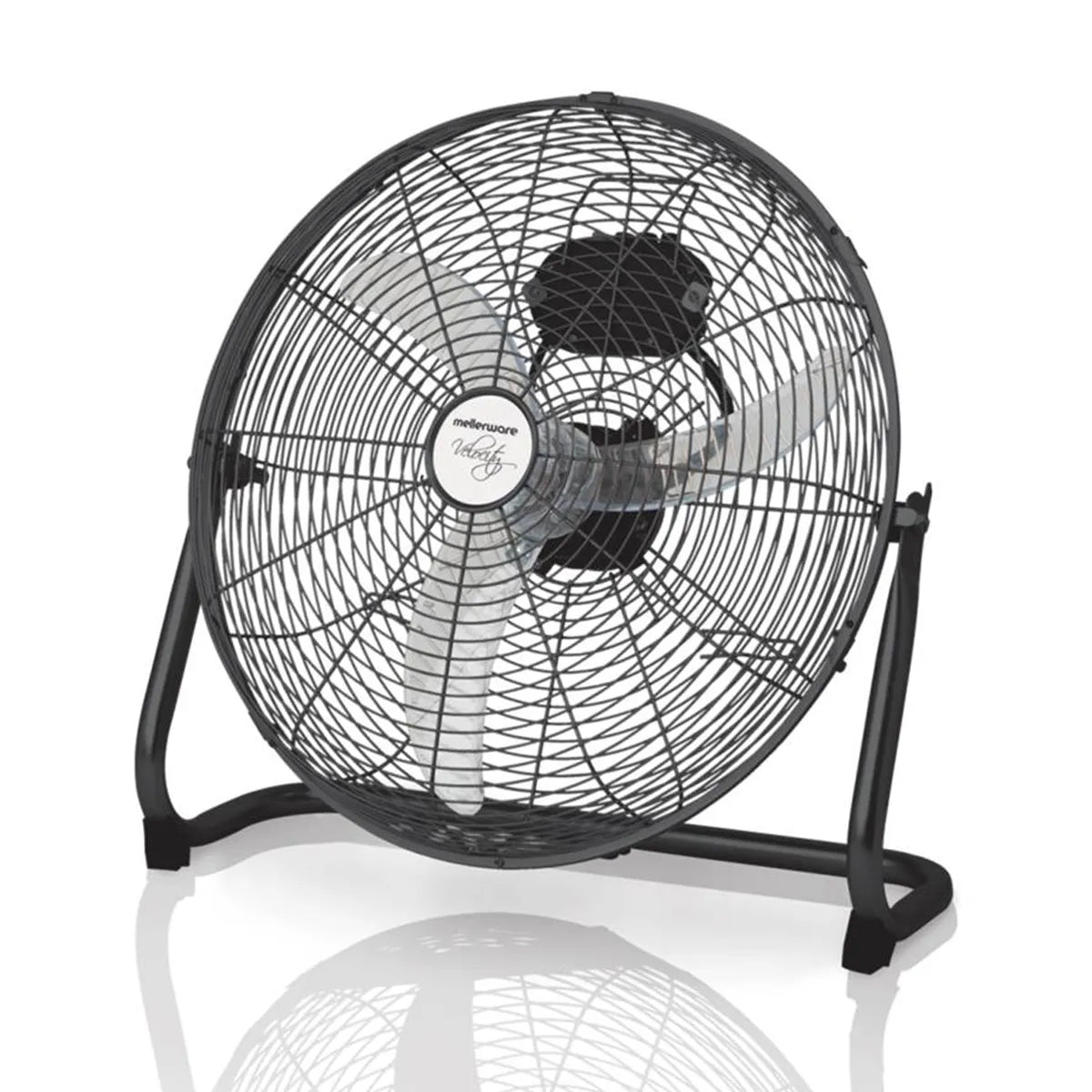 Mellerware Fan Floor Steel 3 Speed 35 W 40 Cm Black