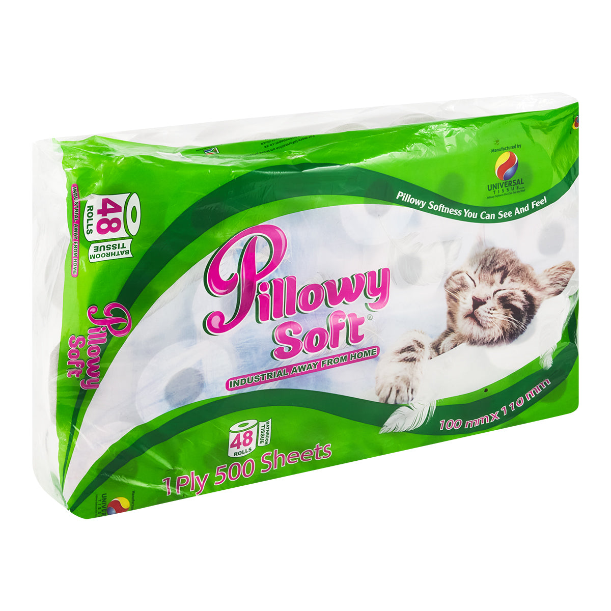 Pillowy Soft Toilet Paper 1 Ply Recycle 48 Pack