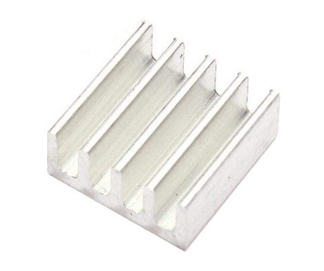 Aluminium Heat Sink Stick On 9x9x5mm Hs 9*9*5 *Dbk*