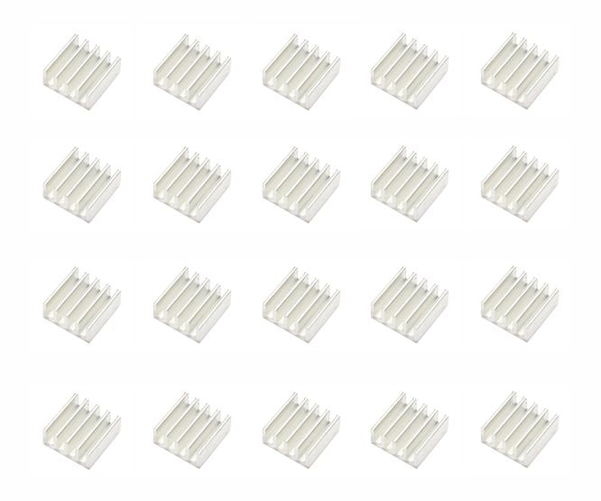 Aluminium Heat Sink Stick On 9x9x5mm 100/Bag Hs 9*9*5