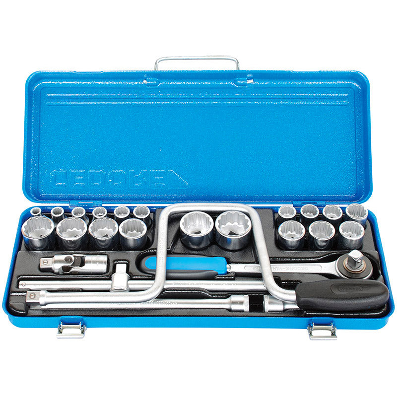 Gedore Blue Socket Set 27 Pce C19 Tmz Metric