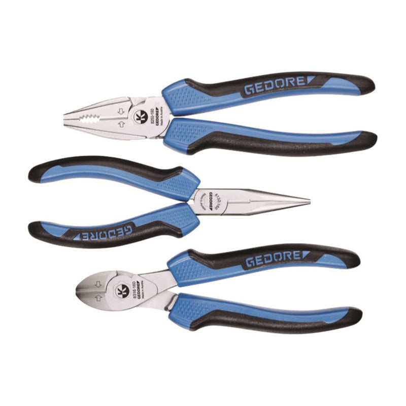 Gedore Blue 3 Pc Plier Set 8003 Jc