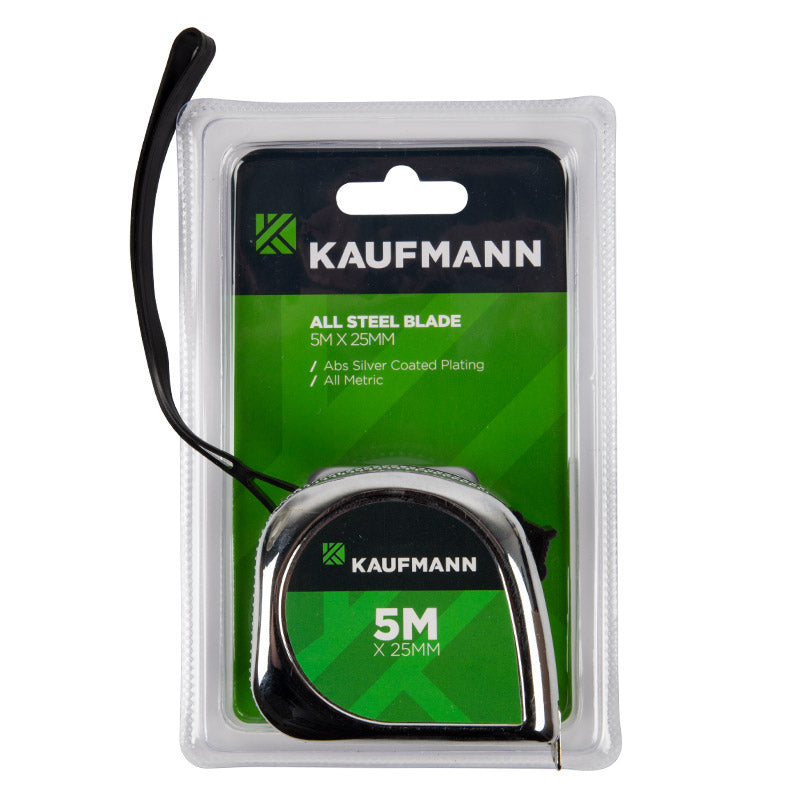 Kaufmann Tape Measure All Steel Blade 5 M X 25 Mm