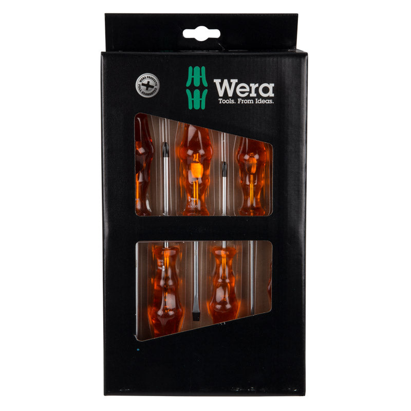 Wera Blk Tip Screwdriver Cellulose Set 6