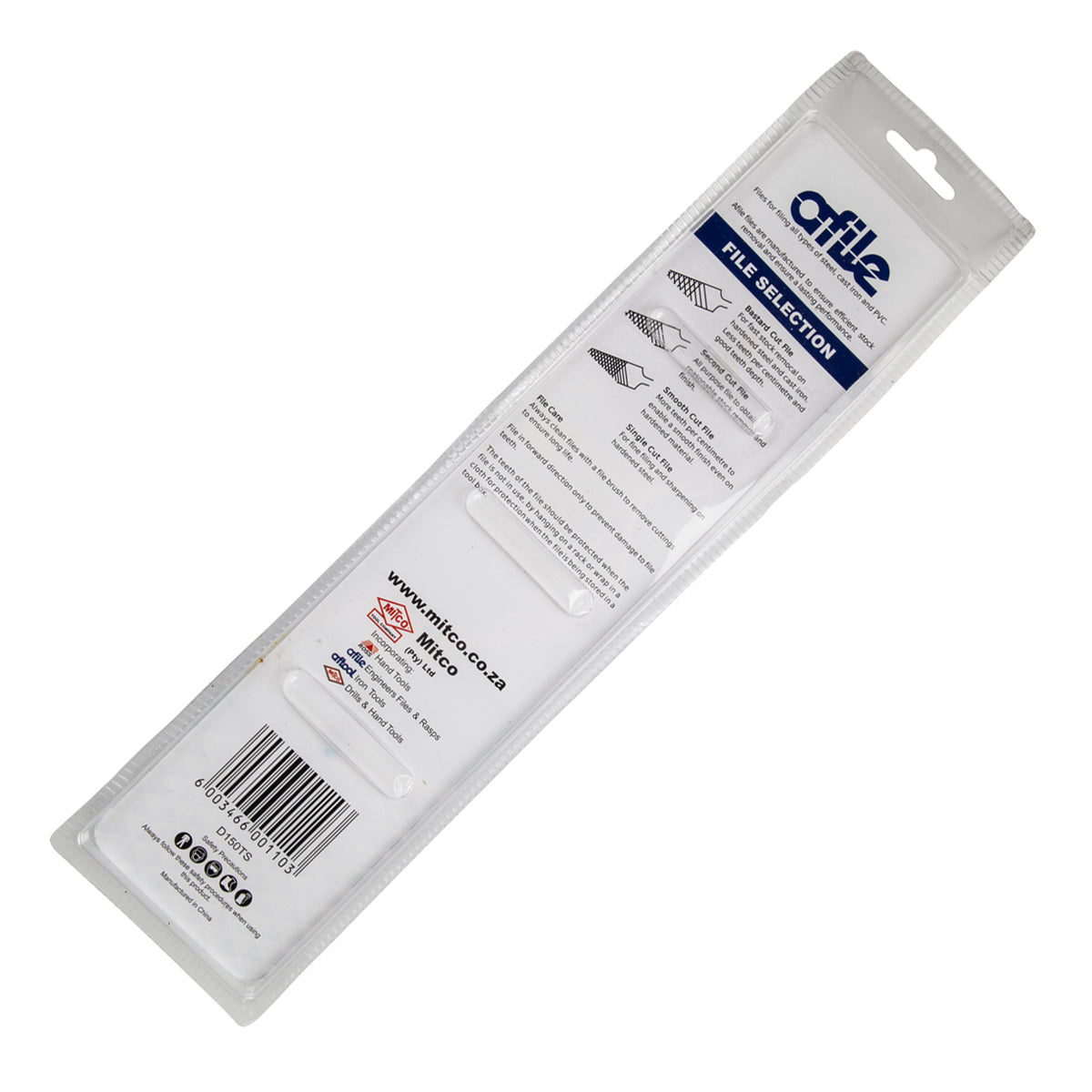 Afile Slim Tapered Saw File 150 Mm Packed