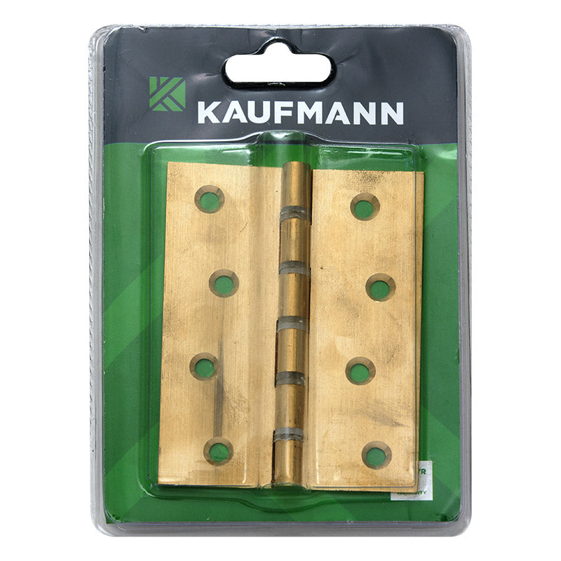 Kaufmann Butt Hinge 100 Mm Brass Nylon Washer(pair)