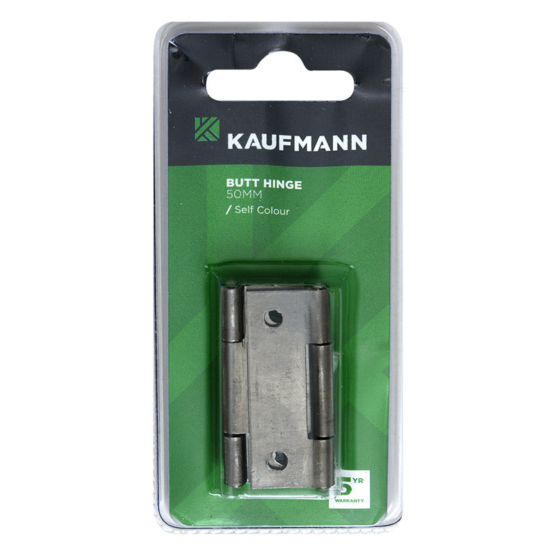 Kaufmann Butt Hinge Steel 50 Mm Self Colour (Pair)