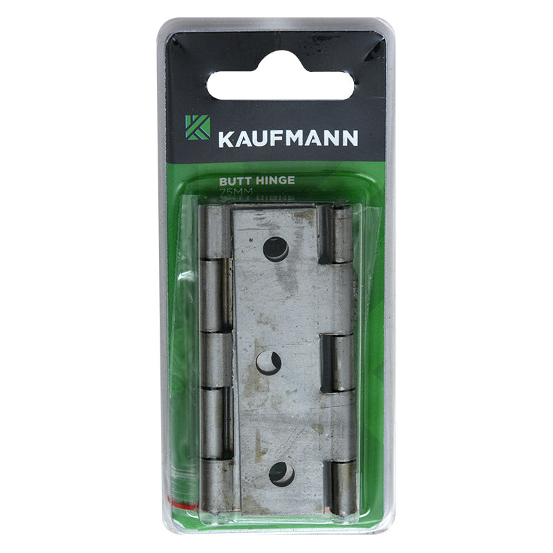 Kaufmann Butt Hinge Steel 75 Mm Self Colour (Pair)